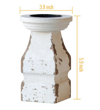 Chunky Distressed Candle Holder