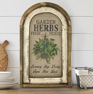 Garden Herb Arch Wall Art