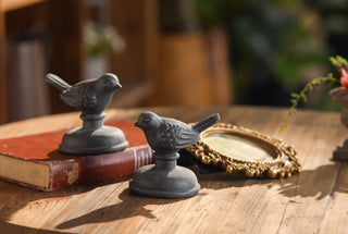 Bird on Pedestal - Set of 2