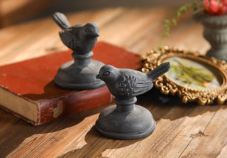 Bird on Pedestal - Set of 2