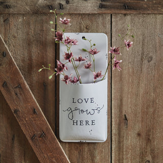 Love Grows Here Wall Pocket - River Chic Designs