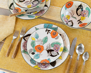 Poppy Garden Stoneware Dinner Plate