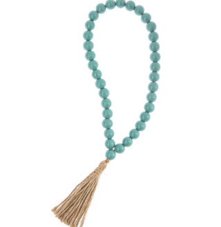 Colorful Wood Beaded Loop with Tassel - River Chic Designs