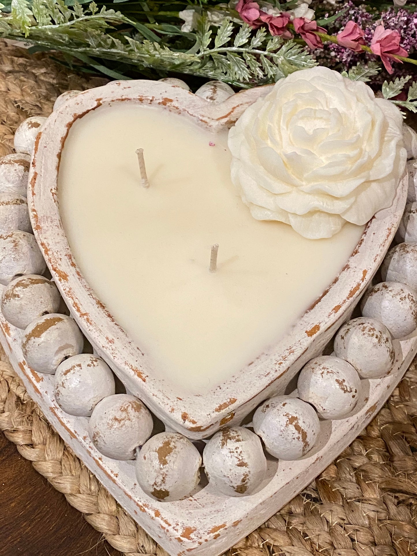 Heartz Beadz Bowl - Candle - River Chic Designs
