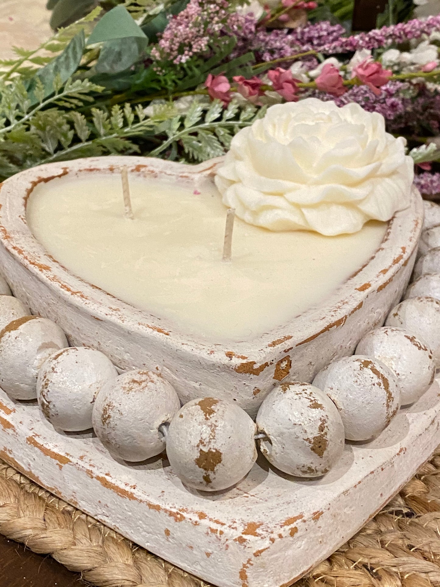 Heartz Beadz Bowl - Candle - River Chic Designs