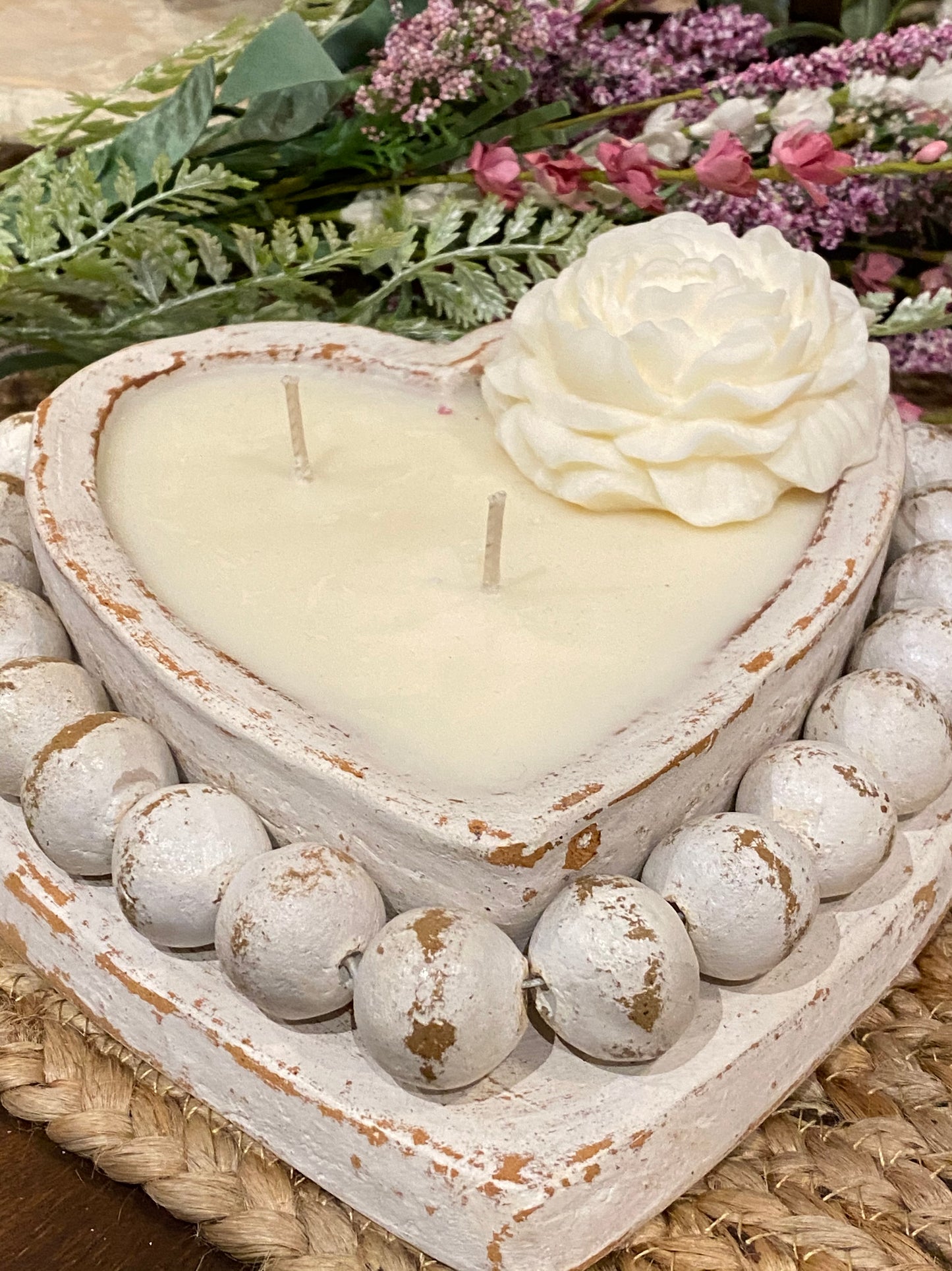 Heartz Beadz Bowl - Candle - River Chic Designs