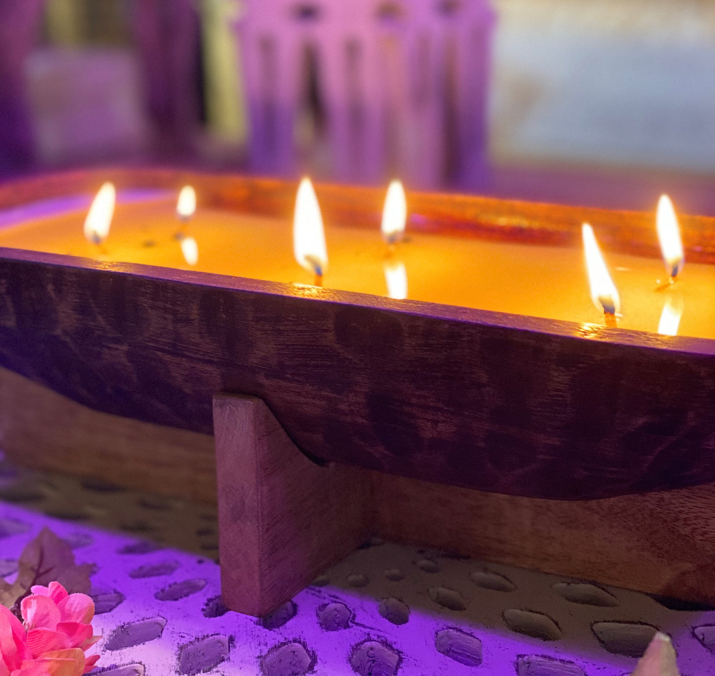 River Chic Candles - 6 Wick Indy Dough Bowl Candle - Barn Wood Brown - River Chic Designs