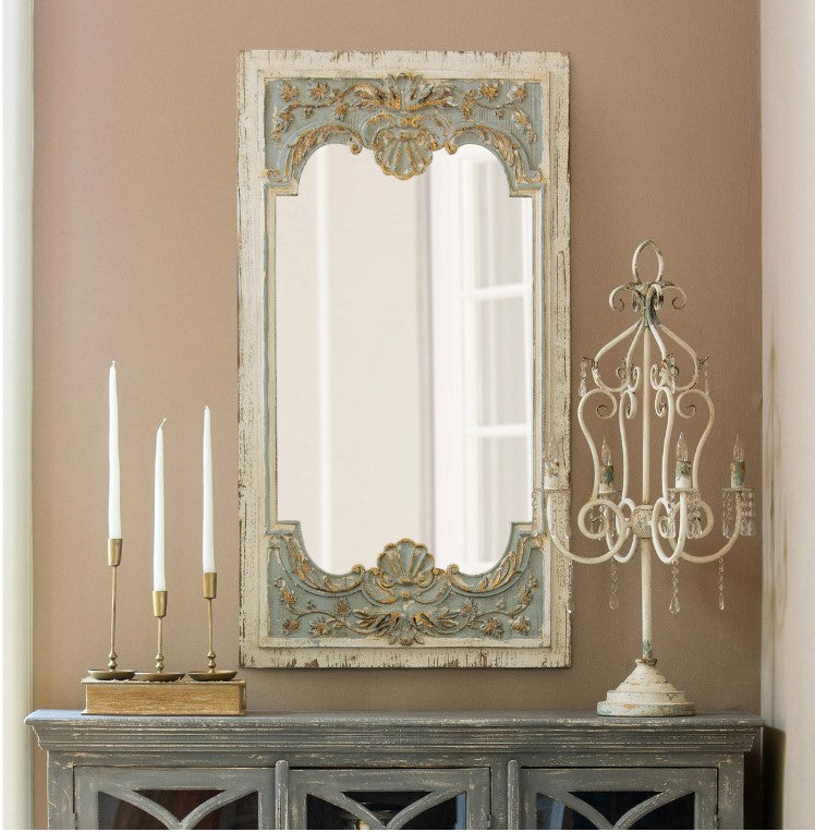 Park Hill Coquille Carved Wood Mirror
