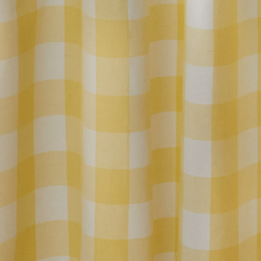 Wicklow Check Shower Curtain - Yellow