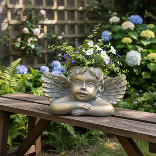 Daydreaming Cherub Planter