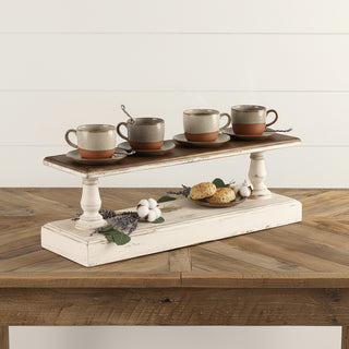 Distressed Two Tone Riser