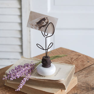 Vintage Doorknob Photo Holder - Tulip - Box of 2