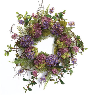 Hydrangea Wreath 22"D