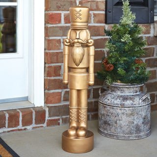 Gilded Nutcracker Statue ( Expected to ship week of Sept 29th)
