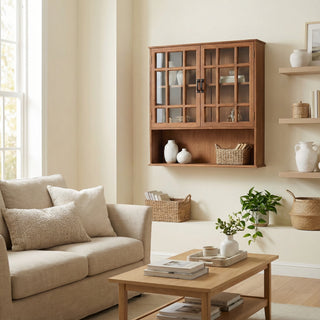 Wooden Wall Display Hutch
