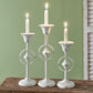 Set of Three Evelyn Taper Candle Holders