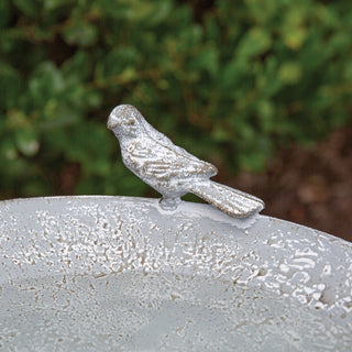 Enchanted Garden Metal Birdbath