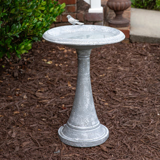 Enchanted Garden Metal Birdbath