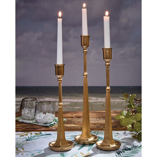 Golden Candlesticks Set of 3