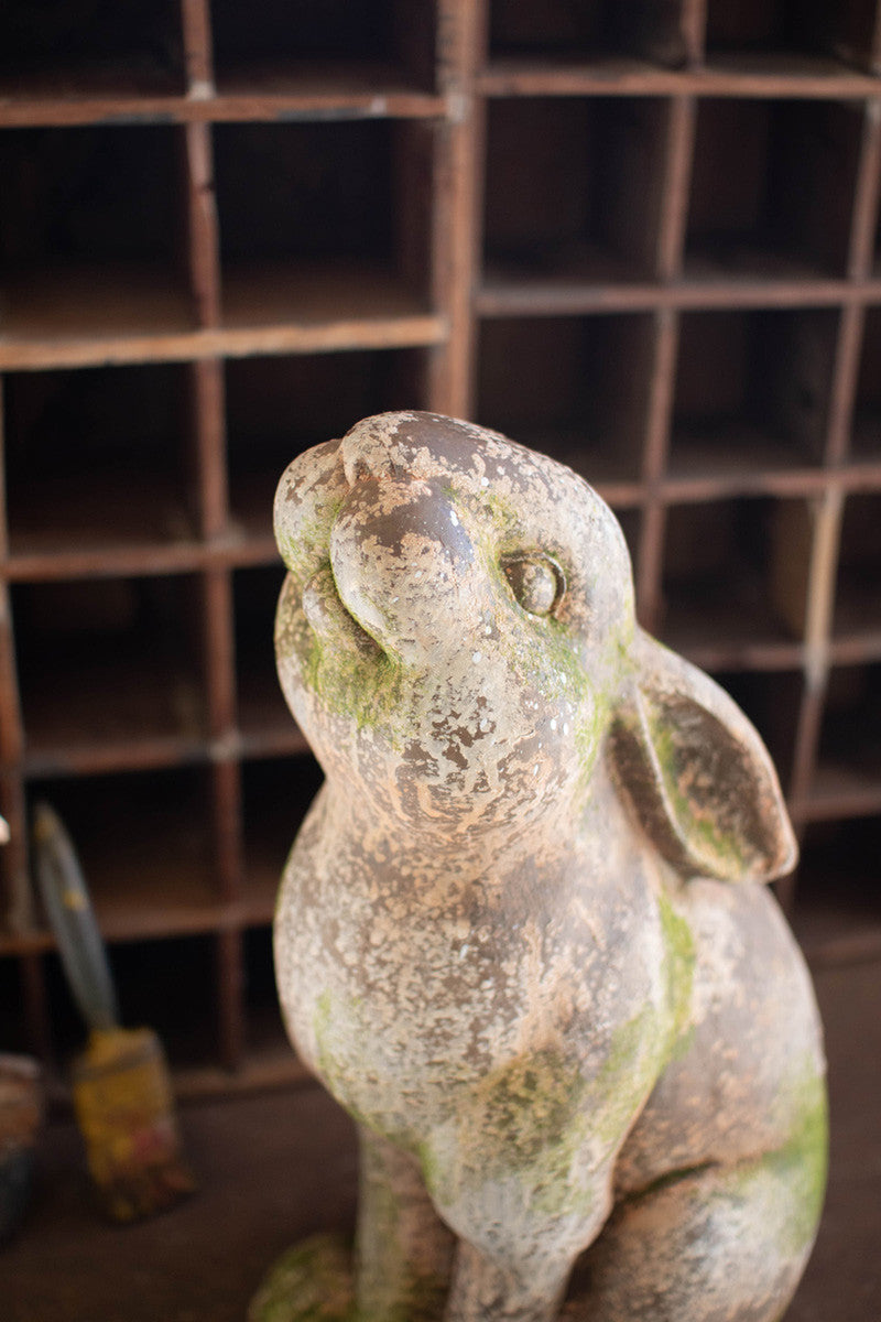 Rustic Rabbit with Head Up – River Chic Designs
