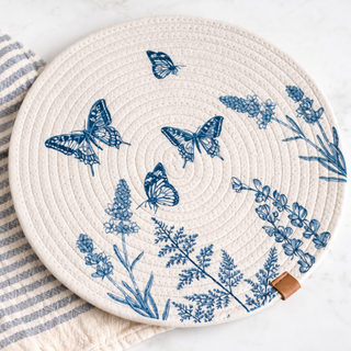 Butterfly Round Placements (Set of 4)