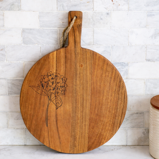 Hydrangea Serving Board - 12"