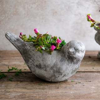Large Old World Garden Bird Planter  - 12.8"