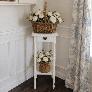 French Cottage Corner Accent Table