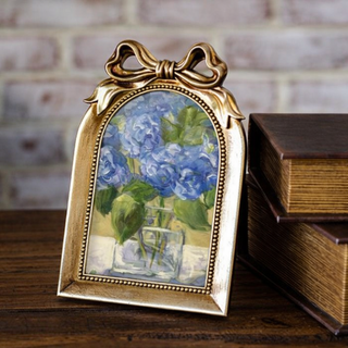 4 x 6  Arch Golden Frame with Bow