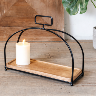 Black - Wood and Metal Displayer - 15"