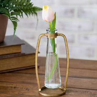 Industrial Stem Vase - Gold