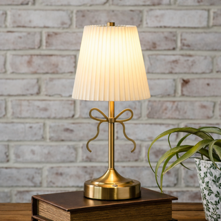 LED Lamp - Gold Bow Accent LED Lamp