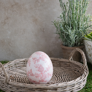 Rose Heirloom Egg 6.5"