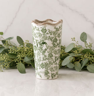 Verte Heirloom Vase- 9.65"