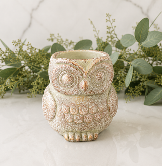 Verdi Copper Owl Planter - 6"