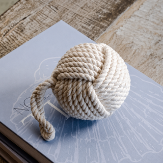 Nautical Rose Ball w/ Loop - 4.25"