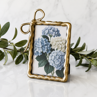 Gold Ribbon 4 x 6 Photo Frame