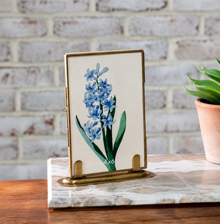 Antiqued Brass Photo Frame 4x6