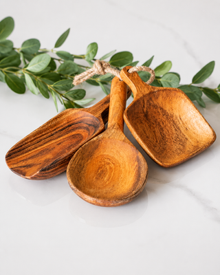 3 Piece Wooden Serving Set