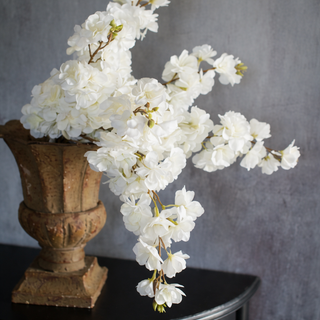 White Cherry Blossom Spray- 33"