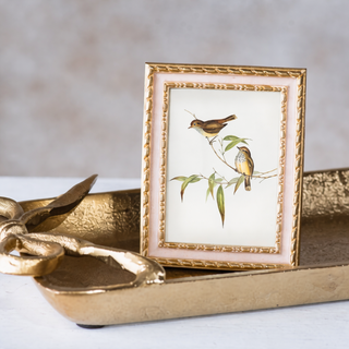 Pale Pink Inlay Photo Frame - 2.5 x 3.5"