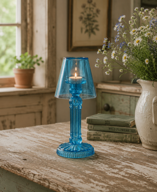Blue Harbor Glass T-Light Holder