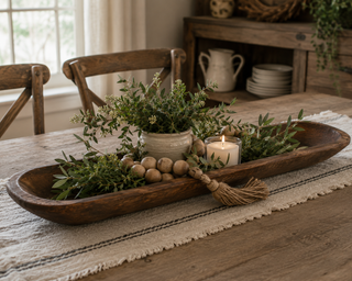 Baguette Medium Dough Bowl - Non Candle Worthy (Brown or White) - 30 "