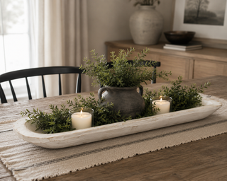 Baguette Medium Dough Bowl - Non Candle Worthy (Brown or White) - 30 "