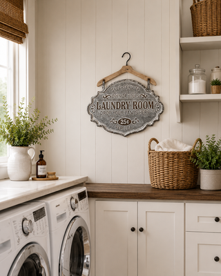 Vintage Style Laundry Service Sign