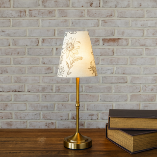 LED Lamp - Floral Lampshade