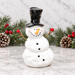 Ceramic Snowman 7.25 "