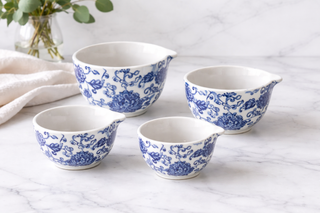 Blue Floral Pattern Measuring Cups ( Set of 4 )