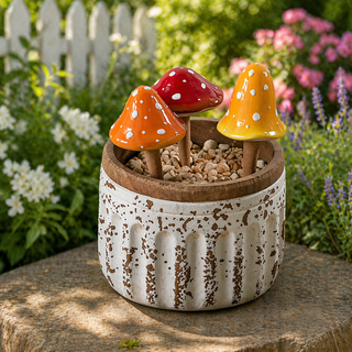 Ceramic Mushrooms (Set of 3)