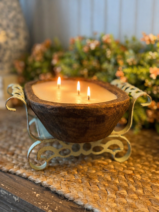 Stand - used for the 3 Wick Dough Bowl Candle